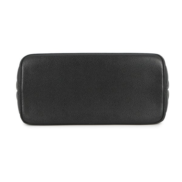 シャネル トートバッグ 復刻トート ココマーク マトラッセ キルティング キャビアスキン A01804 CHANEL 黒