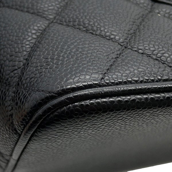 シャネル トートバッグ 復刻トート ココマーク マトラッセ キルティング キャビアスキン A01804 CHANEL 黒