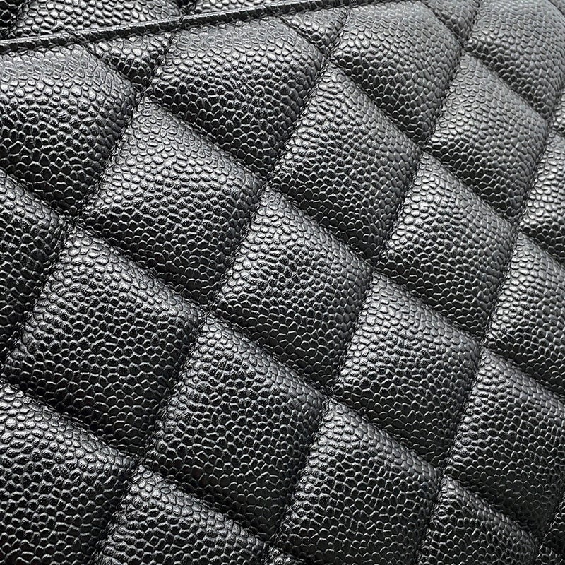 シャネル トートバッグ 復刻トート ココマーク マトラッセ キルティング キャビアスキン A01804 CHANEL 黒