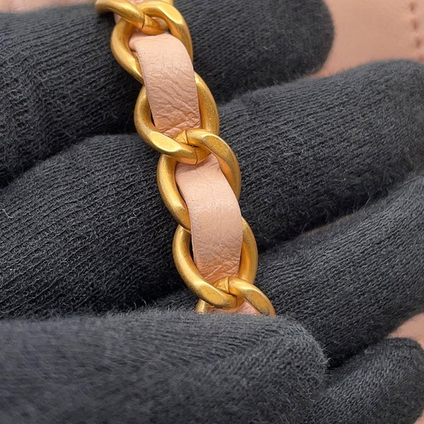 シャネル チェーンショルダーバッグ トップハンドル マトラッセ ココマーク ラムスキン AS4408 CHANEL