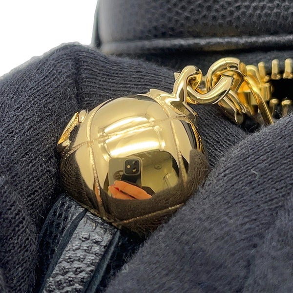 シャネル チェーンショルダーバッグ マトラッセ ミニ ココマーク キャビアスキン AP4744 CHANEL ミニバッグ 黒