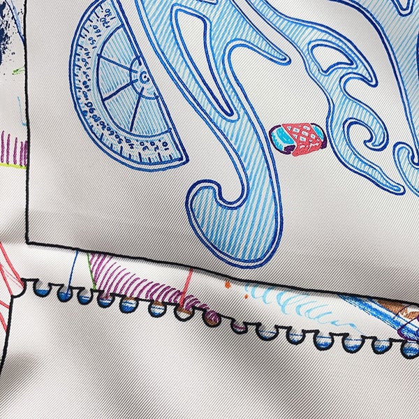 エルメス スカーフ カレ90 シュヴァロスコープ Chevalo Scope HERMES シルク 2023春夏