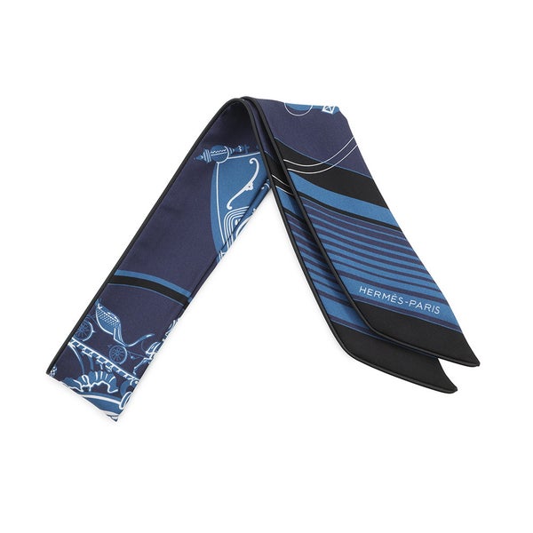 エルメス スカーフ ツイリー エクスリブリス Ex-Libris レザー HERMES シルク 2025春夏