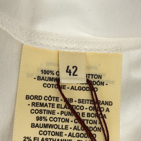 エルメス Tシャツ アノー・フィネス プリント コットン レディースサイズ42 HERMES トップス 白