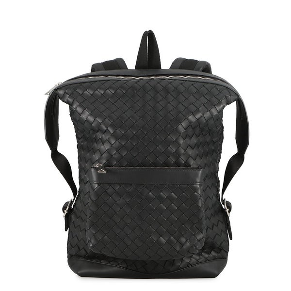 ボッテガヴェネタ リュック イントレチャート バックパック レザー 653118 BOTTEGA VENETA 黒 メンズ