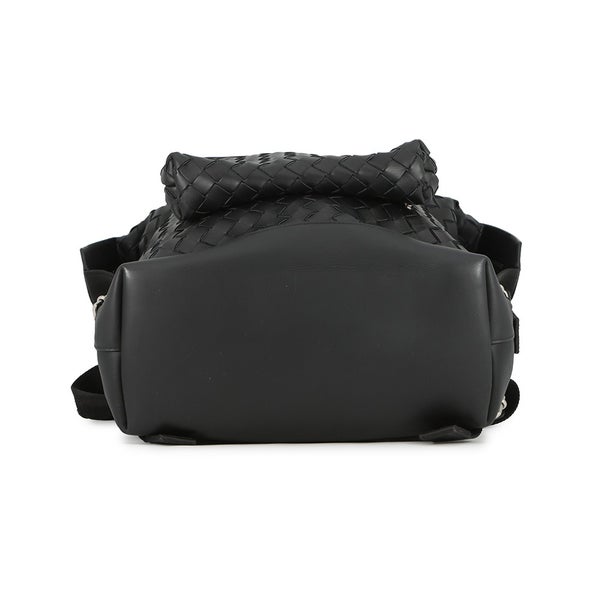ボッテガヴェネタ リュック イントレチャート バックパック レザー 653118 BOTTEGA VENETA 黒 メンズ