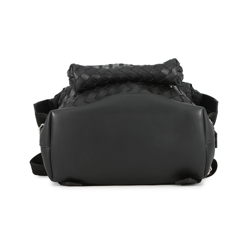ボッテガヴェネタ リュック イントレチャート バックパック レザー 653118 BOTTEGA VENETA 黒 メンズ