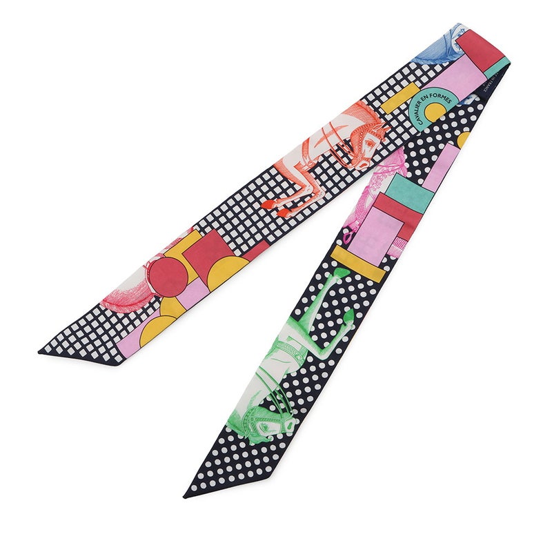 エルメス スカーフ ツイリー カヴァリエ・アン・フォルム Cavalier en Formes HERMES シルクツイル 2024年秋冬