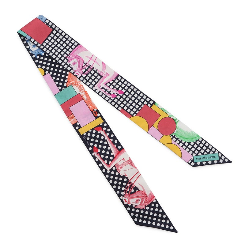 エルメス スカーフ ツイリー カヴァリエ・アン・フォルム Cavalier en Formes HERMES シルクツイル 2024年秋冬