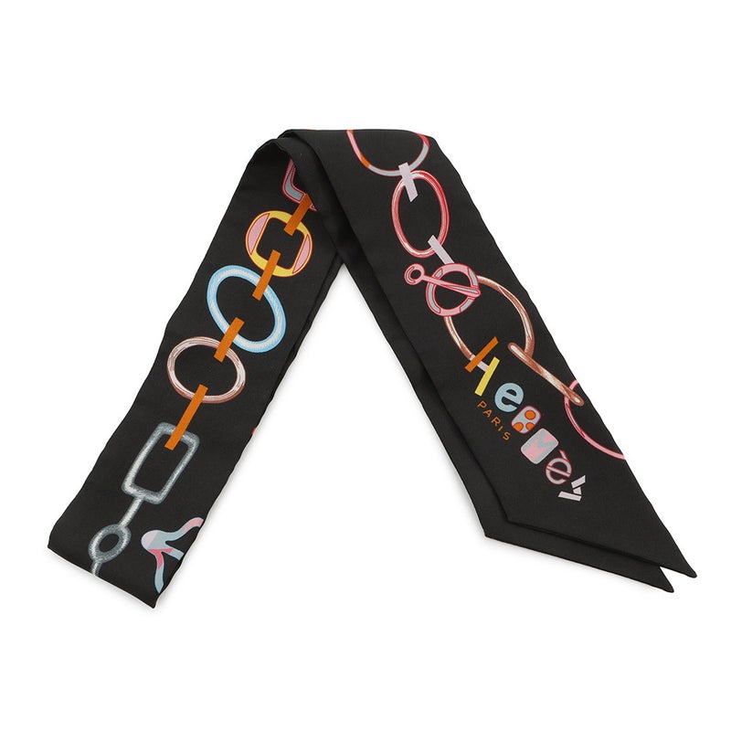 エルメス スカーフ ツイリー ド・レ・ブックル Do Re Boucles HERMES シルク 2023春夏
