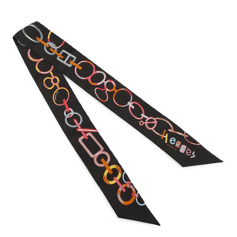 エルメス スカーフ ツイリー ド・レ・ブックル Do Re Boucles HERMES シルク 2023春夏