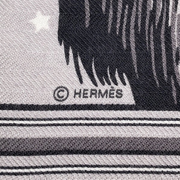 エルメス スカーフ カレ65 ガルルルルル!GRRRRR!  HERMES カシミヤ シルク2023年秋冬