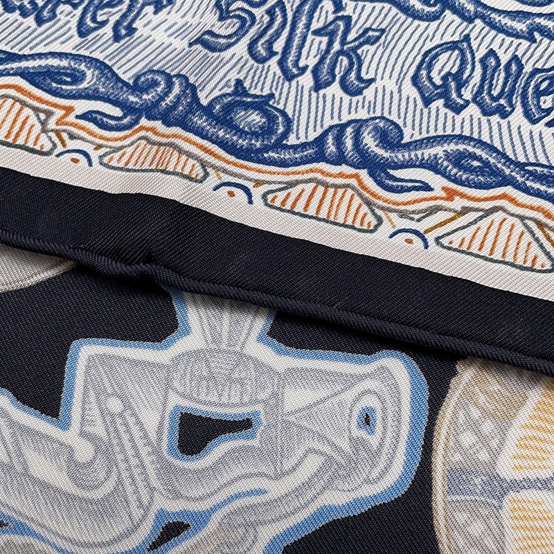 エルメス スカーフ カレ90 Super Silk Quest スーパー・シルク・クエスト HERMES シルク 2023年秋