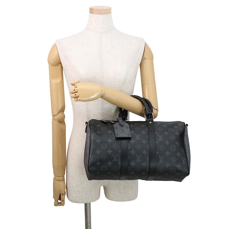 ルイヴィトン ハンドバッグ モノグラム・エクリプス リバース キーポル・バンドリエール 35 M46655 2way ショルダー 黒 ブラック