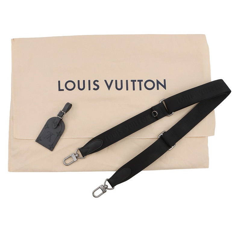 ルイヴィトン ハンドバッグ モノグラム・エクリプス リバース キーポル・バンドリエール 35 M46655 2way ショルダー 黒 ブラック