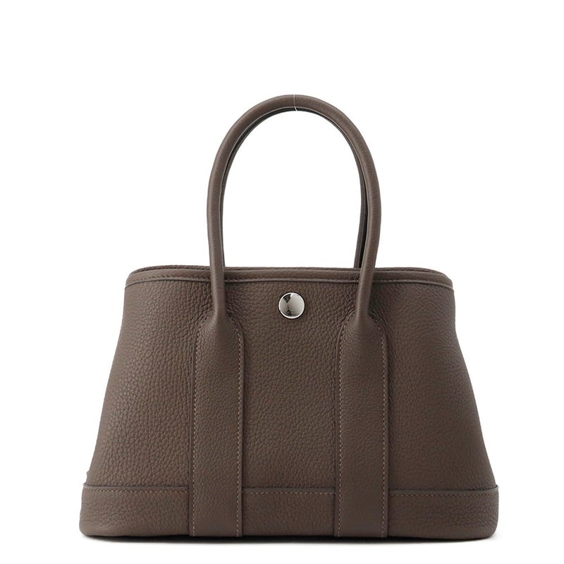 エルメス トートバッグ ネオ・ガーデン 23 ガーデンパーティ ショコラ/シルバー金具 トゴ K刻印