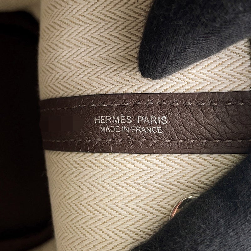 エルメス トートバッグ ネオ・ガーデン 23 ガーデンパーティ ショコラ/シルバー金具 トゴ K刻印