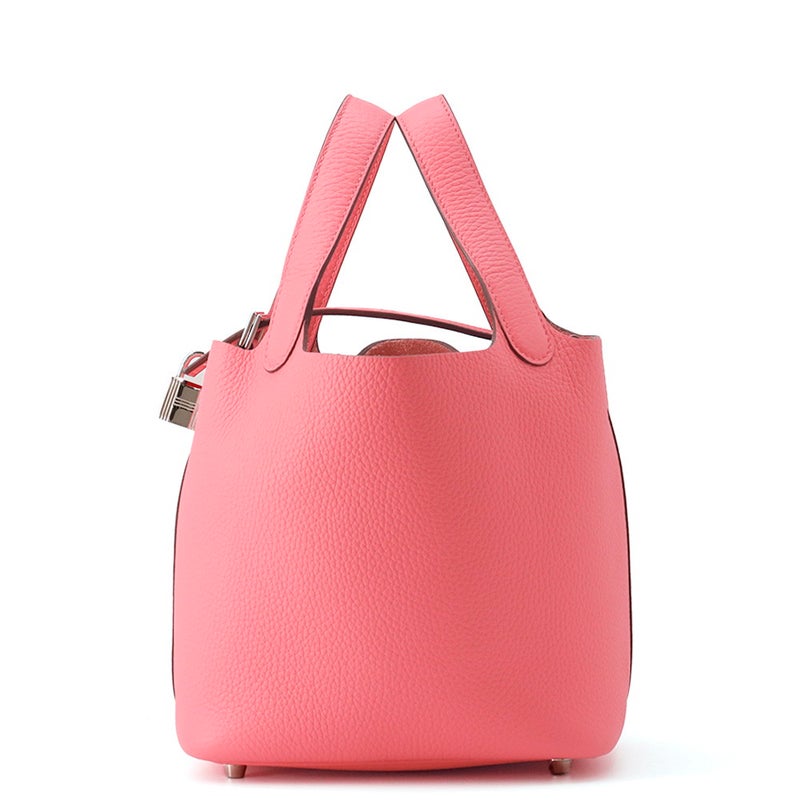 エルメス ハンドバッグ ピコタンロックPM ローズアザレ/シルバー金具 トリヨンクレマンス W刻印