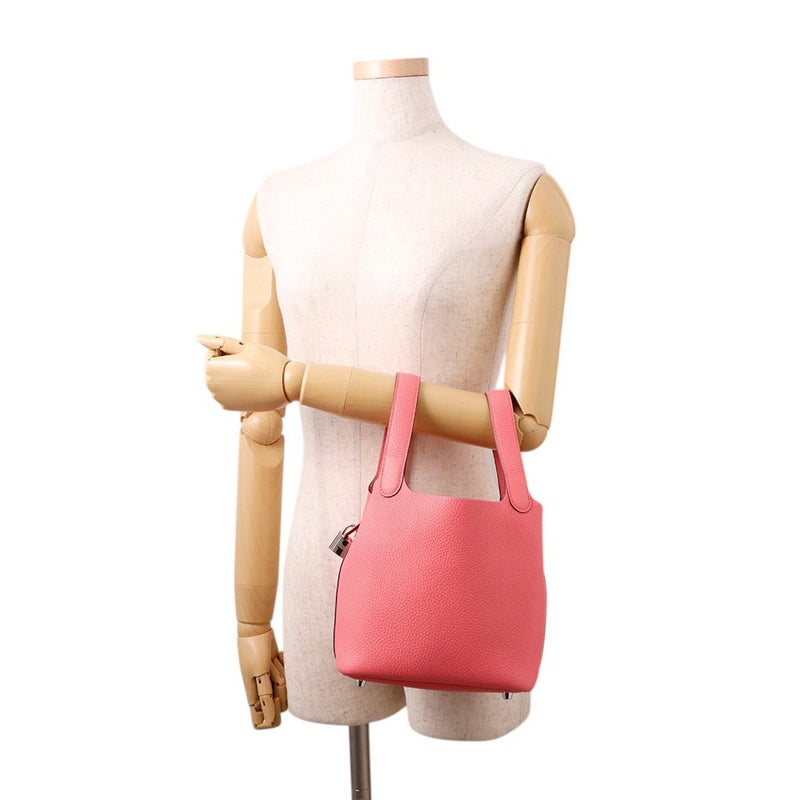 エルメス ハンドバッグ ピコタンロックPM ローズアザレ/シルバー金具 トリヨンクレマンス W刻印