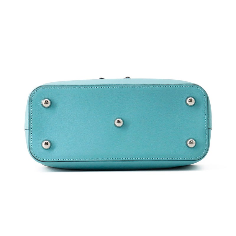 エルメス ハンドバッグ ボリード スクレ ブルーサンシール/シルバー金具 スイフト T刻印