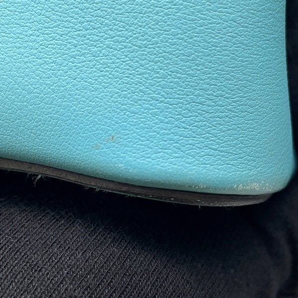 エルメス ハンドバッグ ボリード スクレ ブルーサンシール/シルバー金具 スイフト T刻印