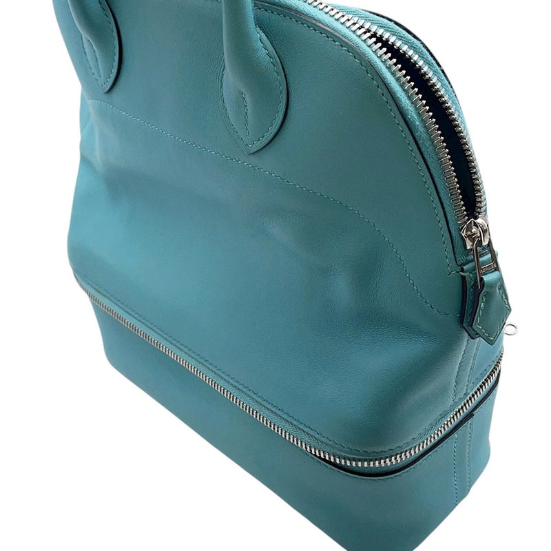 エルメス ハンドバッグ ボリード スクレ ブルーサンシール/シルバー金具 スイフト T刻印