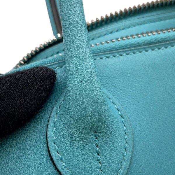 エルメス ハンドバッグ ボリード スクレ ブルーサンシール/シルバー金具 スイフト T刻印