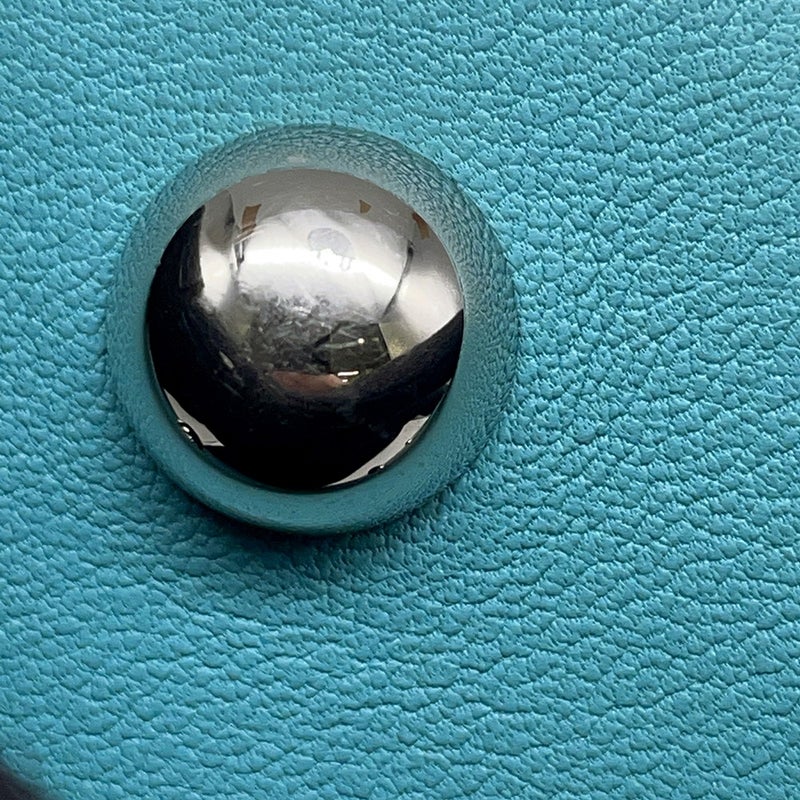 エルメス ハンドバッグ ボリード スクレ ブルーサンシール/シルバー金具 スイフト T刻印