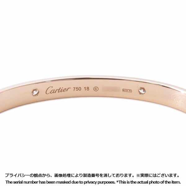 カルティエ ブレスレット ラブブレス ダイヤモンド 4P K18PGピンクゴールド サイズ18 B6036018 Cartier LOVEブレスレット バングル