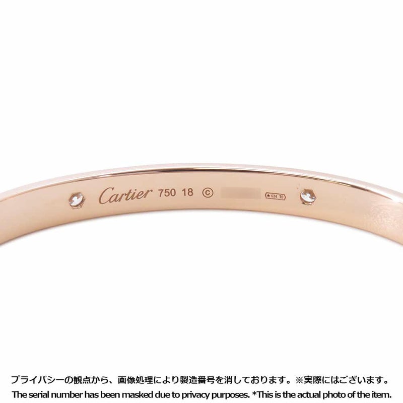 カルティエ ブレスレット ラブブレス ダイヤモンド 4P K18PGピンクゴールド サイズ18 B6036018 Cartier LOVEブレスレット バングル