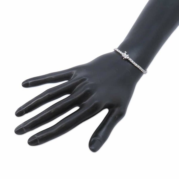 ティファニー ブレスレット ビクトリア ダイヤモンド ライン ブレスレット ダイヤモンド Pt950プラチナ Tiffany&Co. ジュエリー