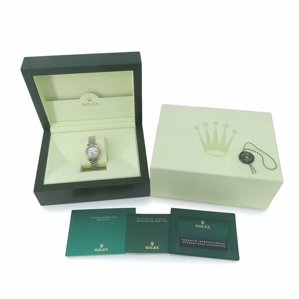 ロレックス デイトジャスト K18WG 松坂屋400周年記念モデル 179179NG ホワイトマザーオブパール/9PD/1Pサファイア文字盤