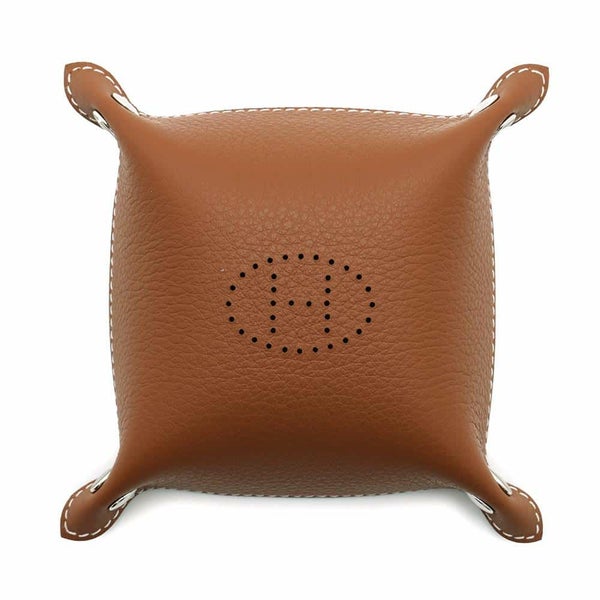 エルメス トレイ ヴィド・ポッシュ ミーズ・エ・ルランス ミニ ゴールド/キュイーブル/シルバー金具 トゴ/エバーカラー B刻印