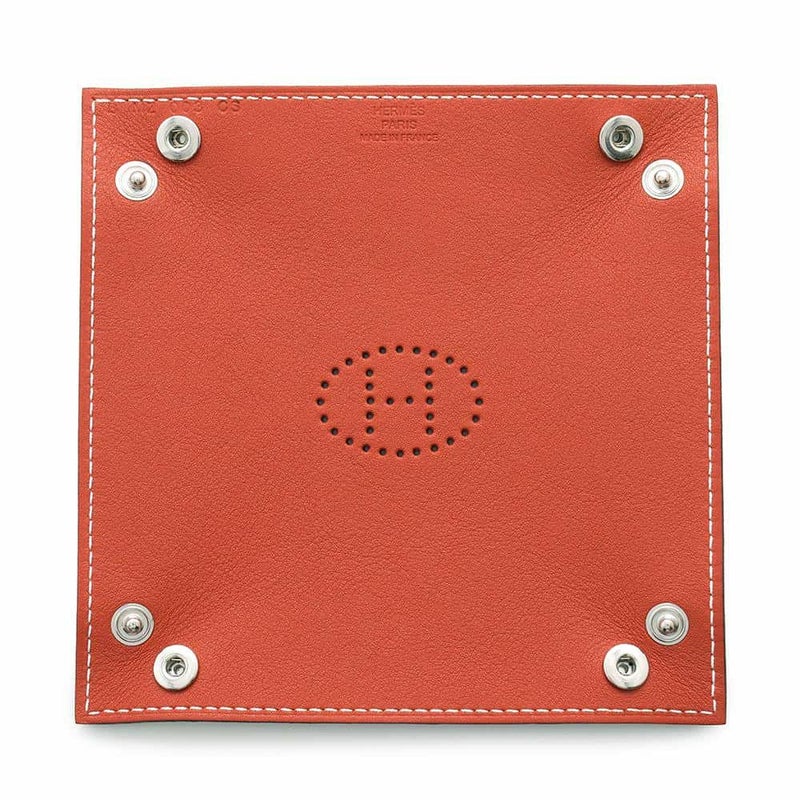 エルメス トレイ ヴィド・ポッシュ ミーズ・エ・ルランス ミニ ゴールド/キュイーブル/シルバー金具 トゴ/エバーカラー B刻印