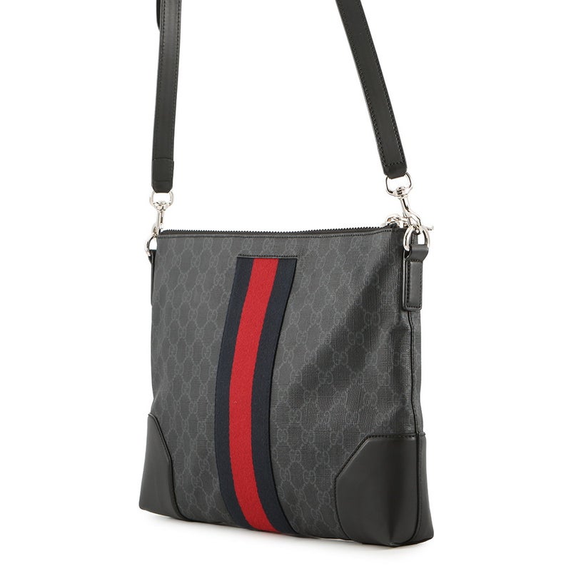 グッチ メッセンジャーバッグ GGスプリーム メッセンジャーバッグ 474139 GUCCI 黒