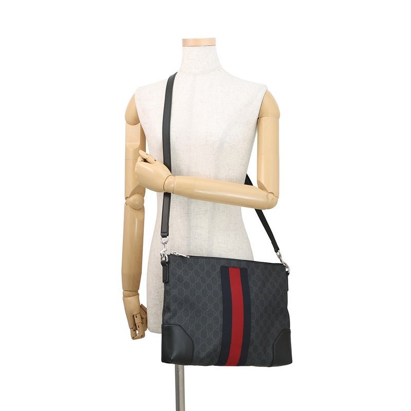 グッチ メッセンジャーバッグ GGスプリーム メッセンジャーバッグ 474139 GUCCI 黒