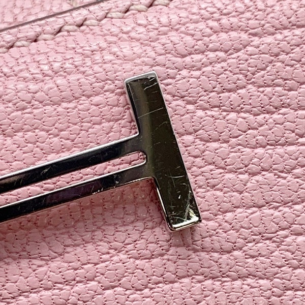 エルメス 長財布 ベアンスフレ ローズサクラ/シルバー金具 シェブルミゾル T刻印 財布