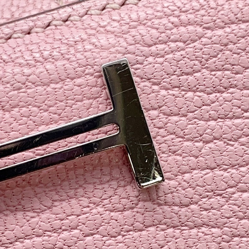 エルメス 長財布 ベアンスフレ ローズサクラ/シルバー金具 シェブルミゾル T刻印 財布