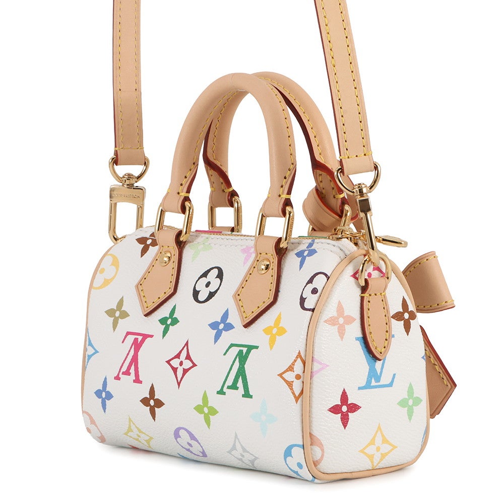 ルイヴィトン ハンドバッグ モノグラム・マルチカラー LV × TM ナノ