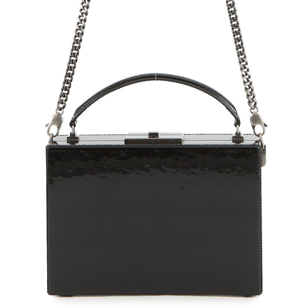 サンローランパリ バニティ バッグ パテント SAINT LAURENT PARIS