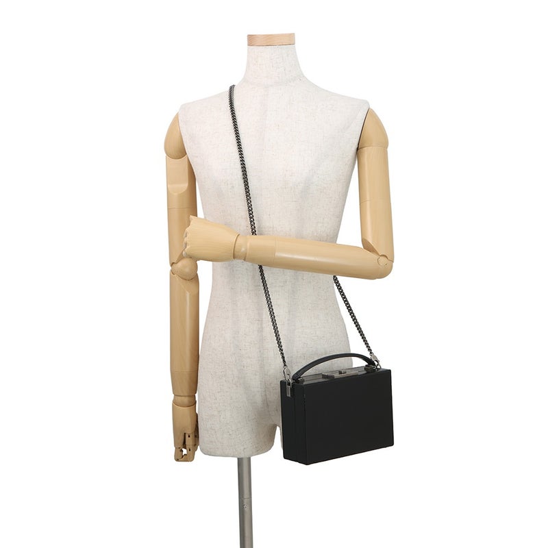 サンローランパリ バニティ バッグ パテント SAINT LAURENT PARIS ２wayショルダー 黒