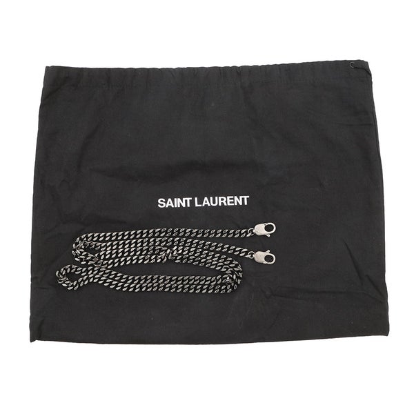 サンローランパリ バニティ バッグ パテント SAINT LAURENT PARIS ２wayショルダー 黒