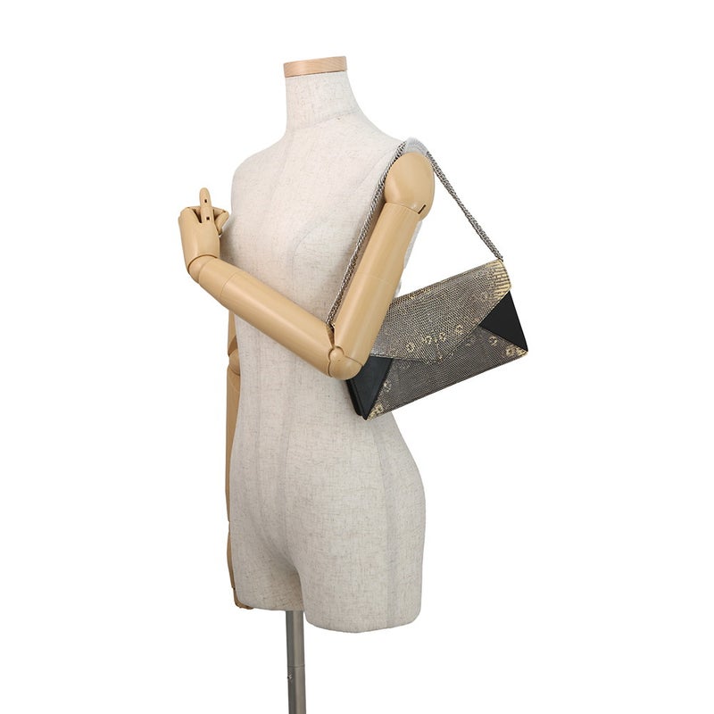 デルヴォー チェーンショルダーバッグ リザード Delvaux デルボー クラッチバッグ