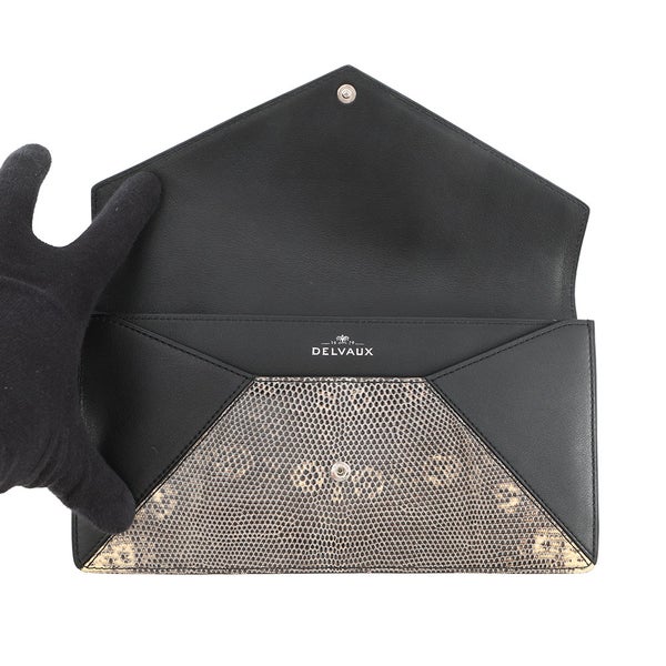 デルヴォー チェーンショルダーバッグ リザード Delvaux デルボー クラッチバッグ