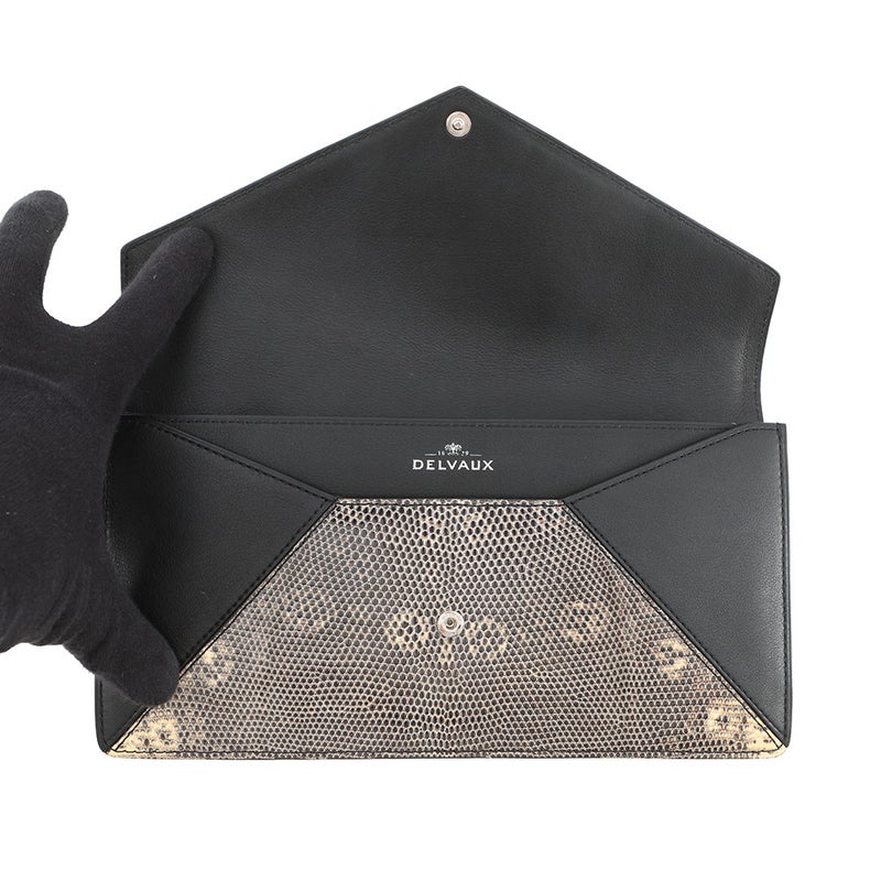 デルヴォー チェーンショルダーバッグ リザード Delvaux デルボー クラッチバッグ