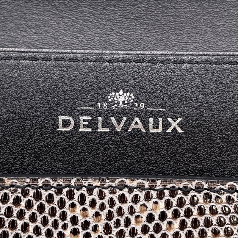 デルヴォー チェーンショルダーバッグ リザード Delvaux デルボー クラッチバッグ