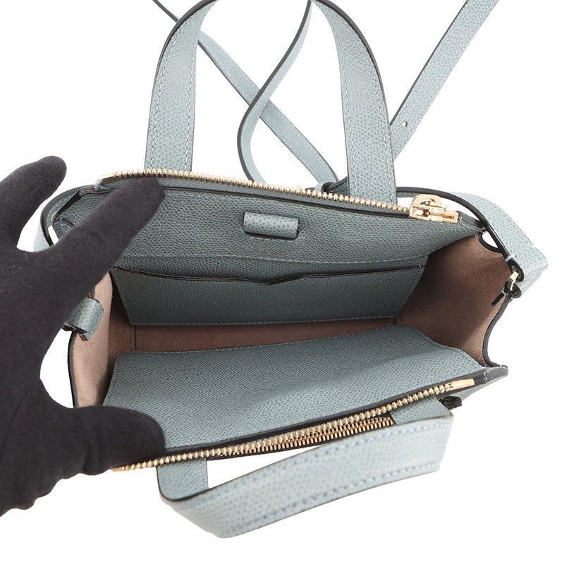 ヴァレクストラ ショルダーバッグ ミニ パスパ レザー  Valextra ２wayハンドバッグ