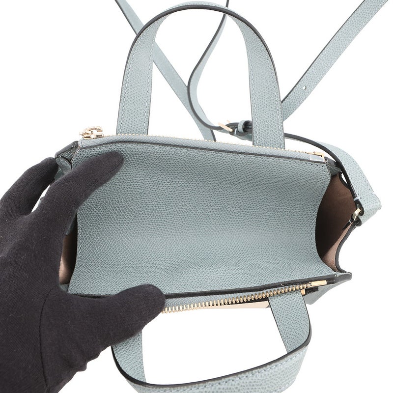 ヴァレクストラ ショルダーバッグ ミニ パスパ レザー  Valextra ２wayハンドバッグ