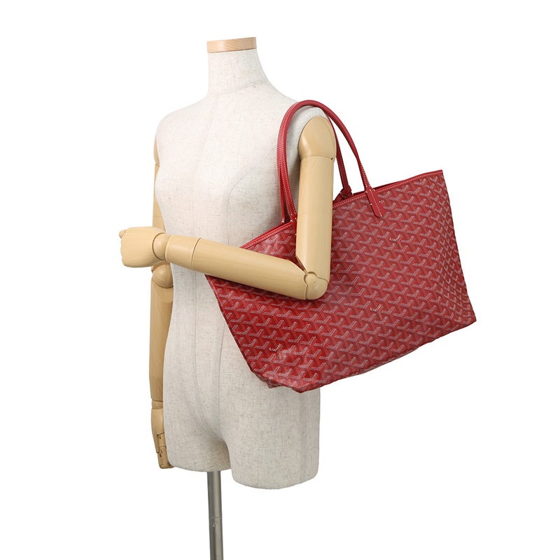 ゴヤール トートバッグ サンルイPM PVC/レザー STLOUIPMLTY02CL02P GOYARD ポーチ付き