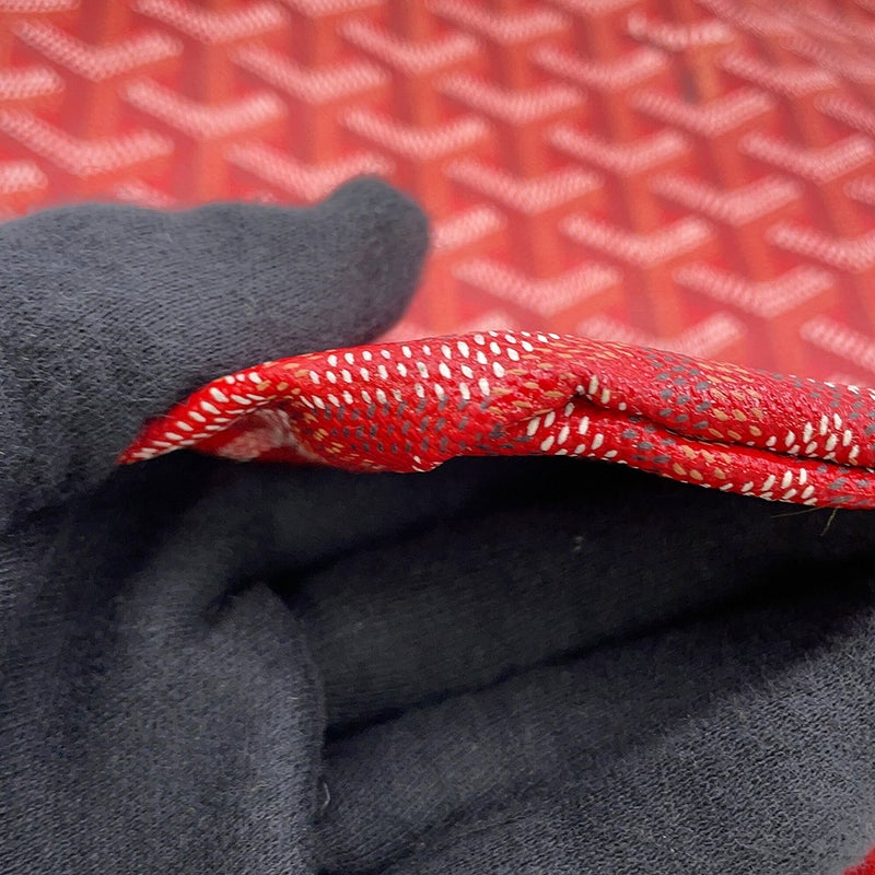 ゴヤール トートバッグ サンルイPM PVC/レザー STLOUIPMLTY02CL02P GOYARD ポーチ付き